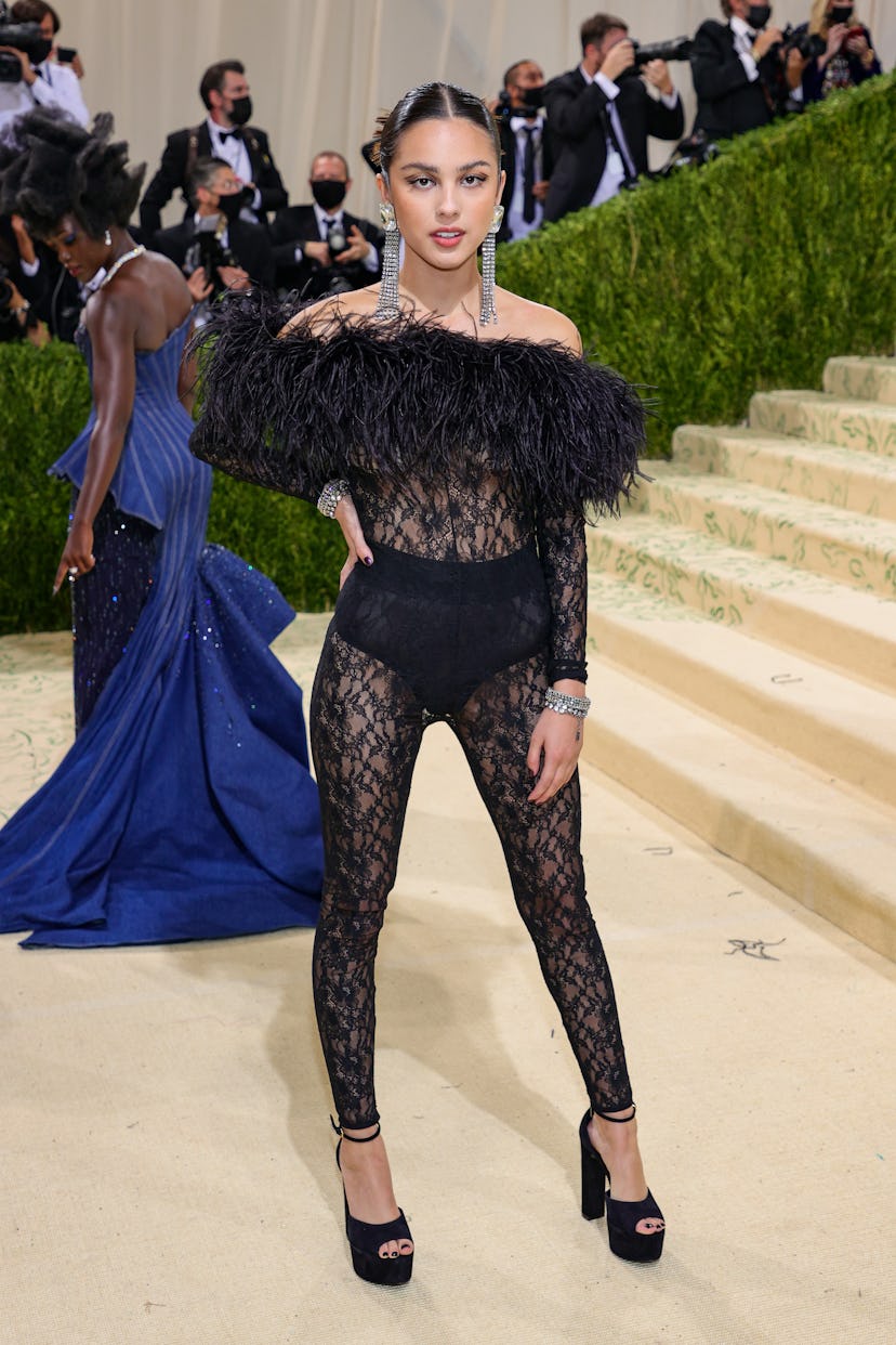 NEW YORK, NEW YORK - SEPTEMBER 13: Olivia Rodrigo attends The 2021 Met Gala Celebrating In America: ...