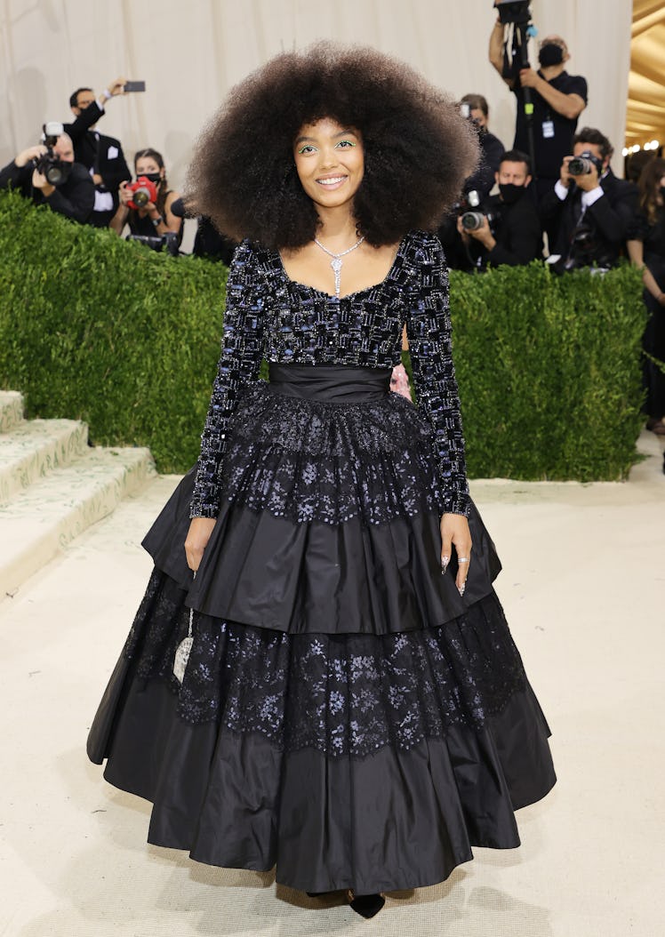 NEW YORK, NEW YORK - SEPTEMBER 13: Whitney Peak attends The 2021 Met Gala Celebrating In America: A ...