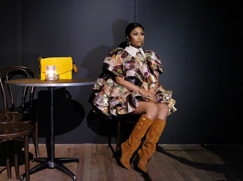 NEW YORK, NEW YORK - FEBRUARY 12: Nicki Minaj attends the Marc Jacobs Fall 2020 runway show during N...