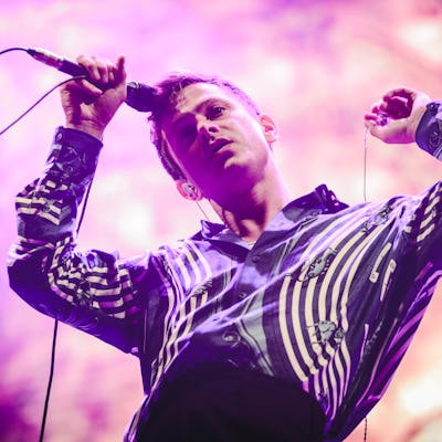 MADRID, SPAIN - JULY 13: American musician Mike Hadreas, aka Perfume Genius, performs in concert dur...