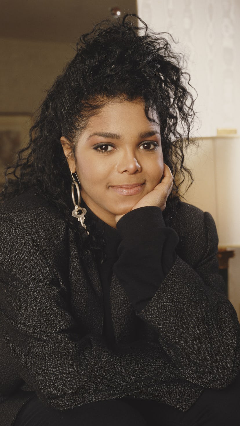 American singer Janet Jackson, circa 1990. (Photo by Tim Roney/Getty Images)