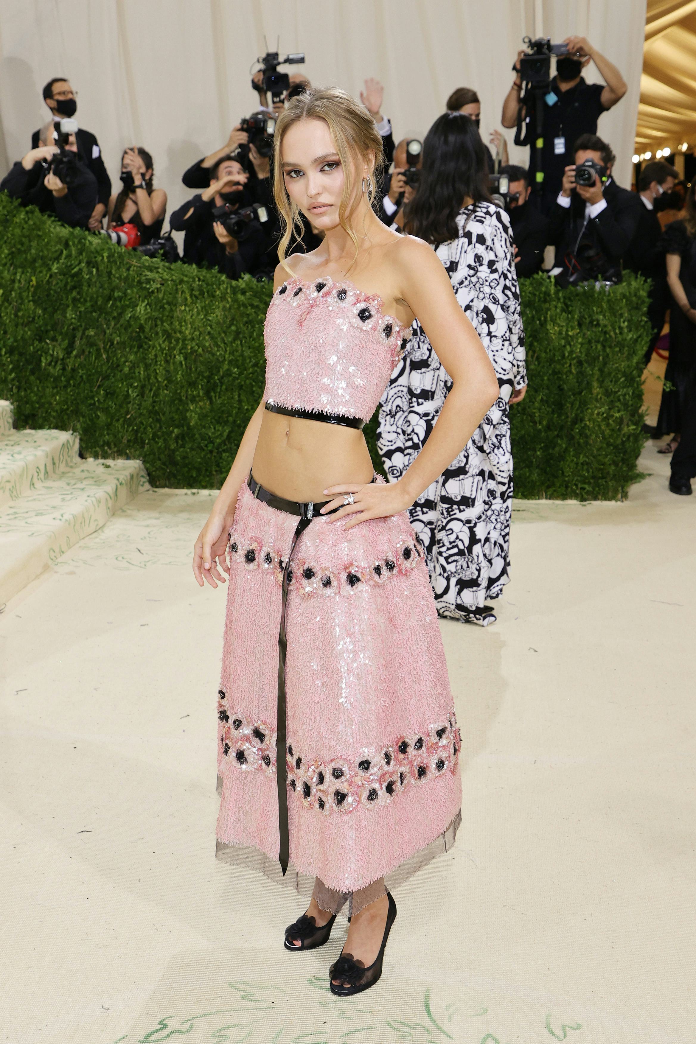 NEW YORK, NEW YORK - SEPTEMBER 13: Lily-Rose Depp attends The 2021 Met Gala Celebrating In America: &hellip;