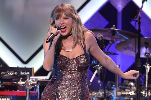 NEW YORK, NEW YORK - DECEMBER 13: Taylor Swift performs during the 2019 Z100 Jingle Ball at Madison ...