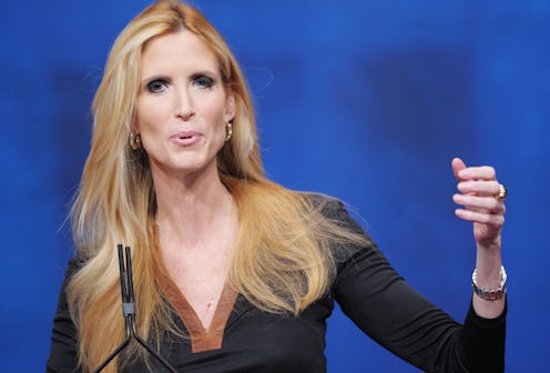 Author Ann Coulter speaks during an address to the 39th Conservative Political Action Committee Febr...