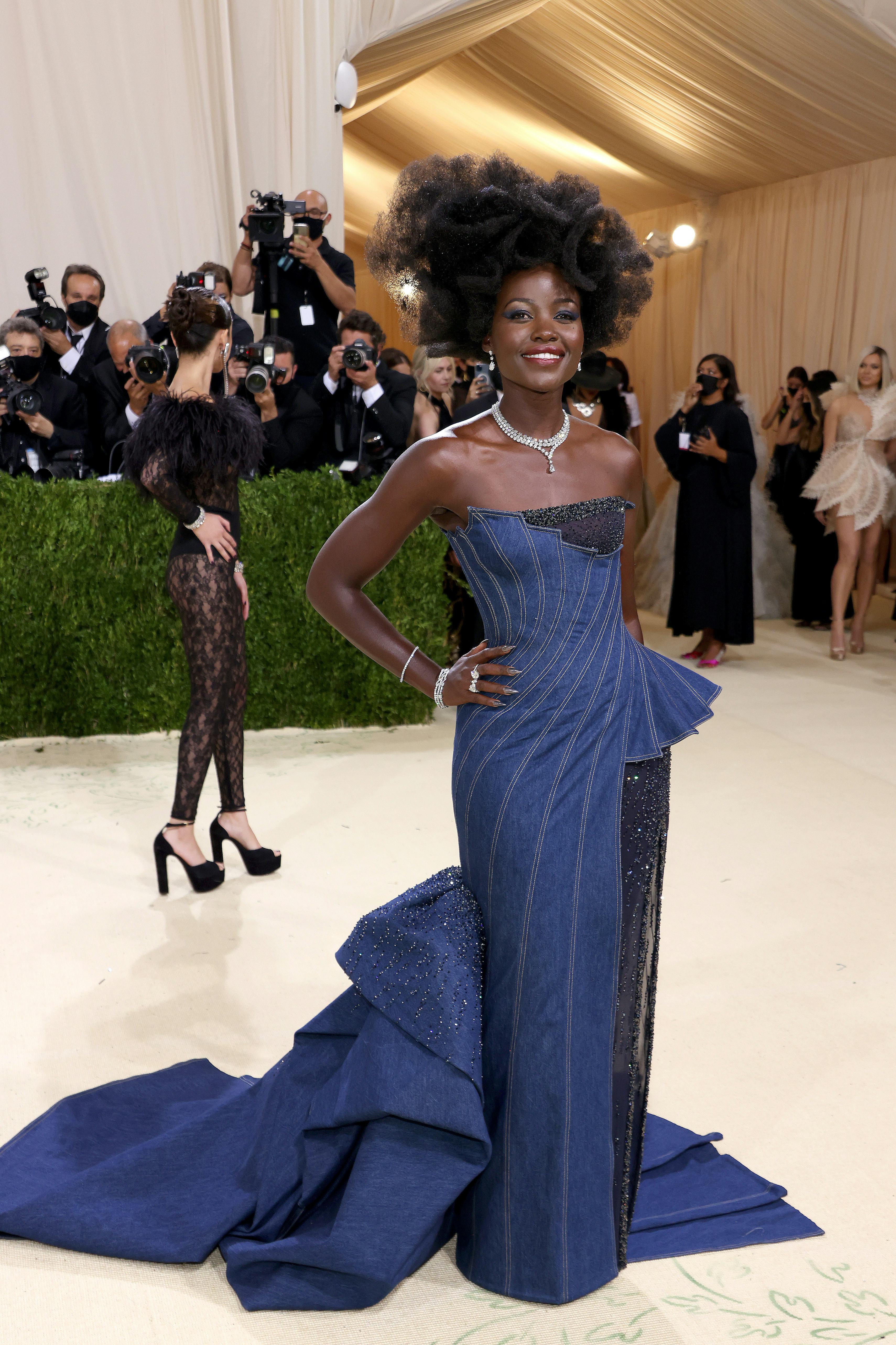 NEW YORK, NEW YORK - SEPTEMBER 13: Lupita Nyong’o attends The 2021 Met Gala Celebrating In America: &hellip;