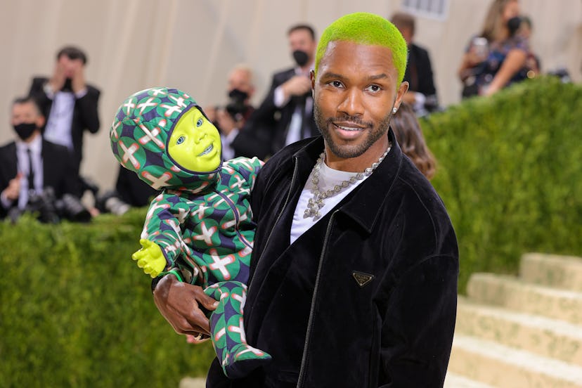 NEW YORK, NEW YORK - SEPTEMBER 13: Frank Ocean attends The 2021 Met Gala Celebrating In America: A L...