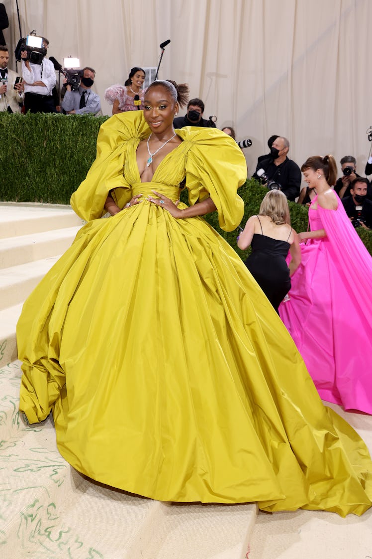 NEW YORK, NEW YORK - SEPTEMBER 13: Normani attends The 2021 Met Gala Celebrating In America: A Lexic...