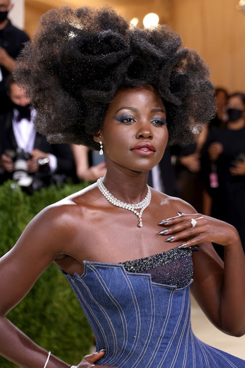 NEW YORK, NEW YORK - SEPTEMBER 13: Lupita Nyong’o attends The 2021 Met Gala Celebrating In America: ...