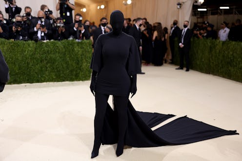 Kim Kardashian's 2021 Met Gala look, with an entirely covered face, is like a funeral version of her...