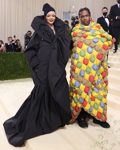 Rihanna and ASAP Rocky attend the 2021 Met Gala