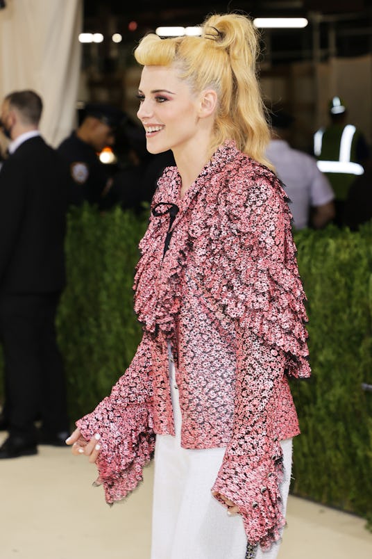 NEW YORK, NEW YORK - SEPTEMBER 13: Kristen Stewart attends The 2021 Met Gala Celebrating In America:...