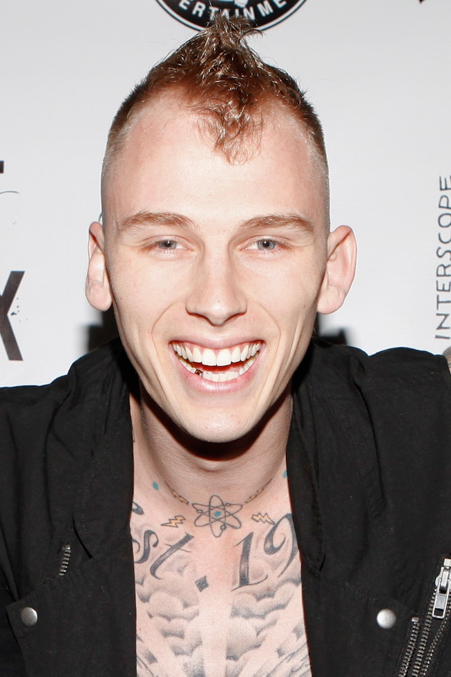 NEW YORK, NY - MARCH 20:  Recording artist Machine Gun Kelly attends INKED The Skin And Style Issue ...