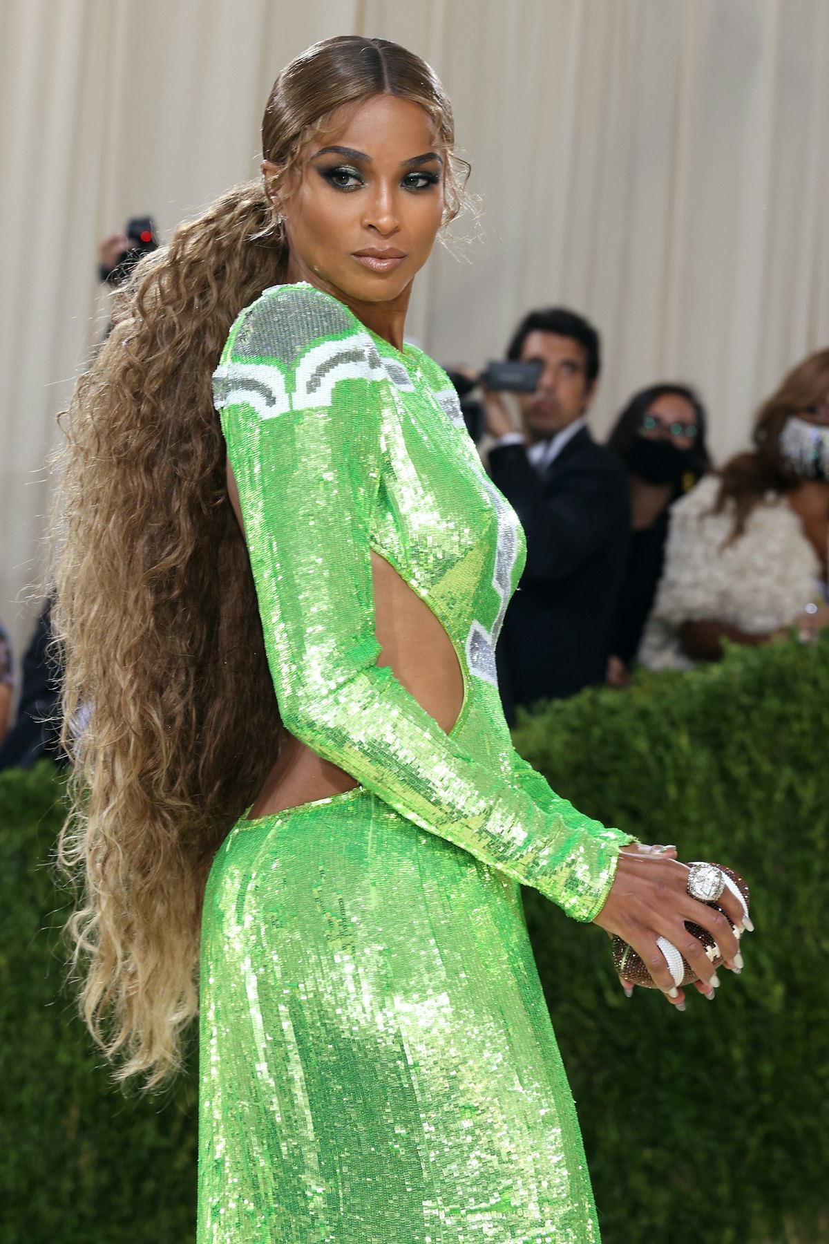 NEW YORK, NEW YORK - SEPTEMBER 13: Ciara attends the 2021 Met Gala benefit "In America: A Lexicon of...