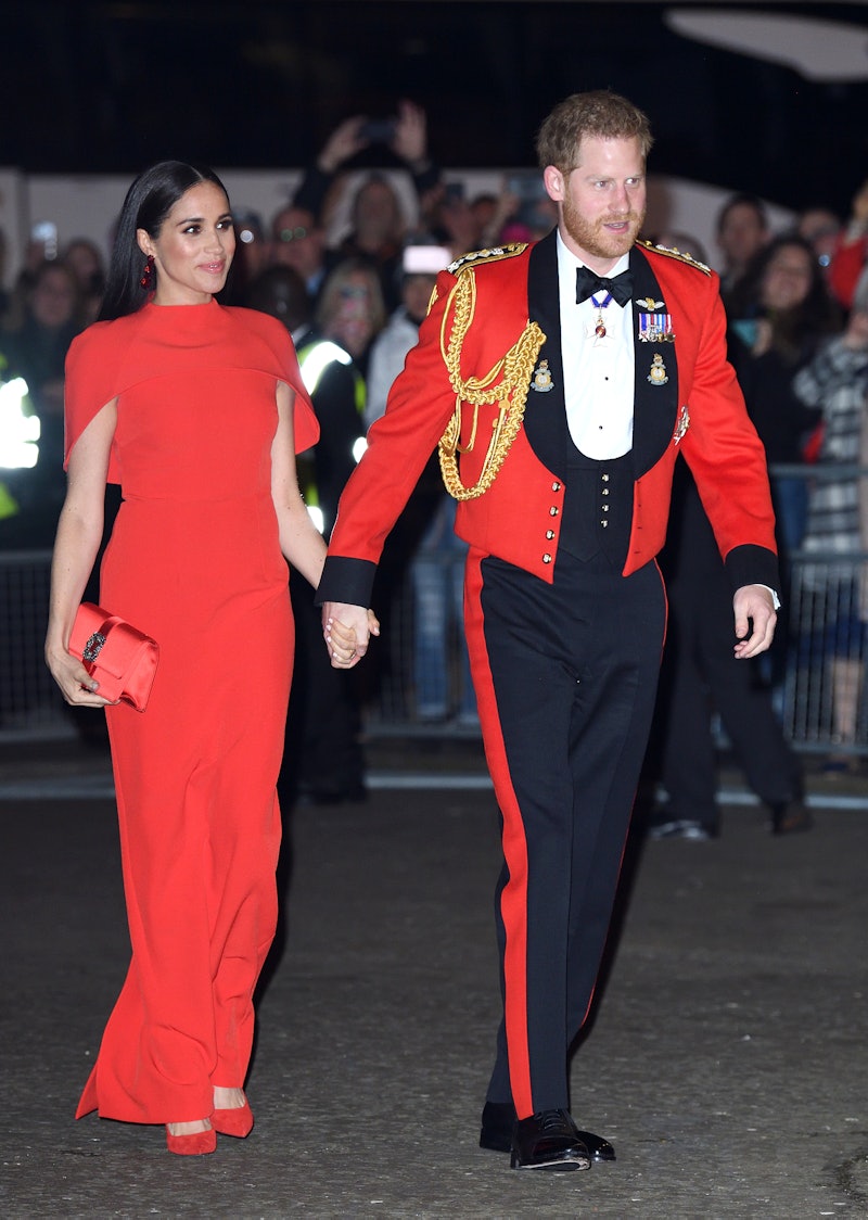 LONDON, ENGLAND - MARCH 07: Prince Harry, Duke of Sussex and Meghan, Duchess of Sussex attend the Mo...