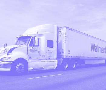 Denver, Colorado, USA - September 23, 2012: A Walmart truck on I-25 outside of Denver, Colorado. Fou...