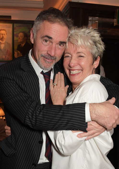 LONDON, ENGLAND - DECEMBER 01:   Greg Wise and Dame Emma Thompson attend One Night Only at The Ivy i...