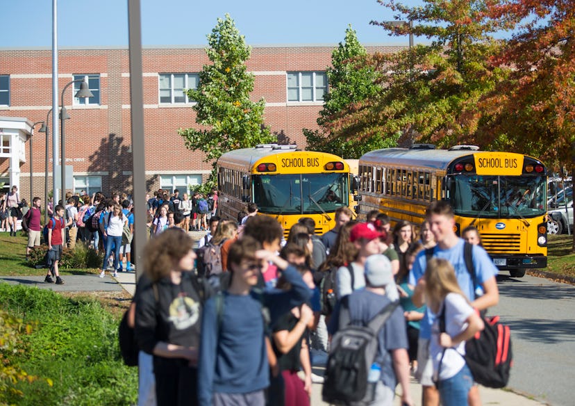 A school bus shortage has seen the National Guard called into help.