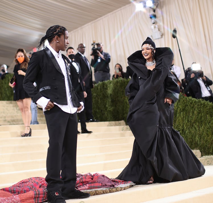 Rihanna and A$AP Rocky at the 2021 Met Gala