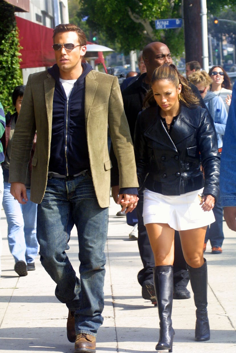 Dress as Jennifer Lopez and Ben Affleck on-set for the "Jenny from the Block" music video.
