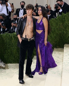 Shawn Mendes and Camila Cabello attend the 2021 Met Gala benefit "In America: A Lexicon of Fashion" ...