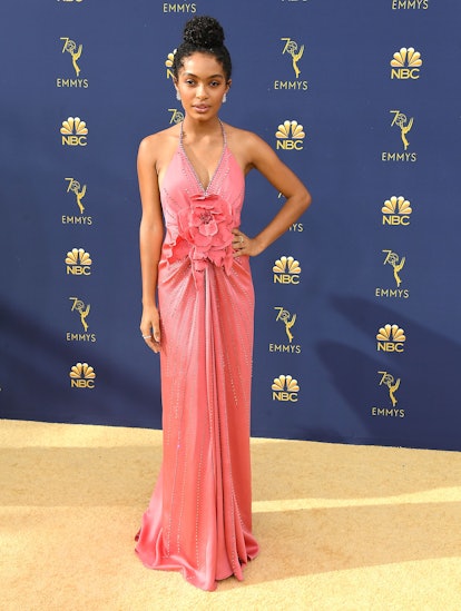 Yara Shahidi channeling the early 2000s at the 2018 Emmys