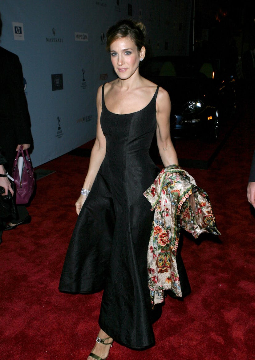 Sarah Jessica Parker wearing Y2K inspired fashion to the 2003 Emmys