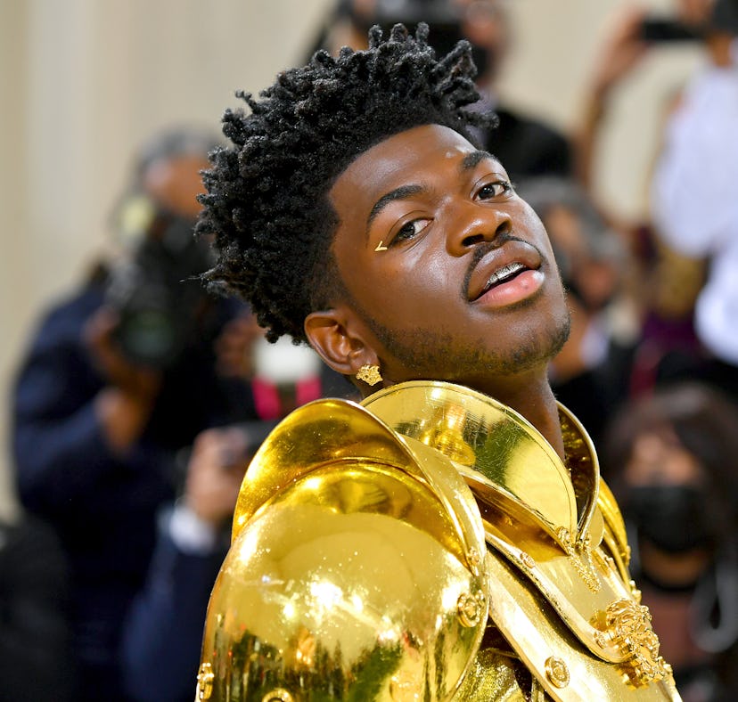 NEW YORK, NEW YORK - SEPTEMBER 13: Lil Nas X attends The 2021 Met Gala Celebrating In America: A Lex...