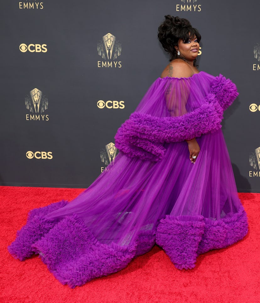 LOS ANGELES, CALIFORNIA - SEPTEMBER 19: Nicole Byer attends the 73rd Primetime Emmy Awards at L.A. L...