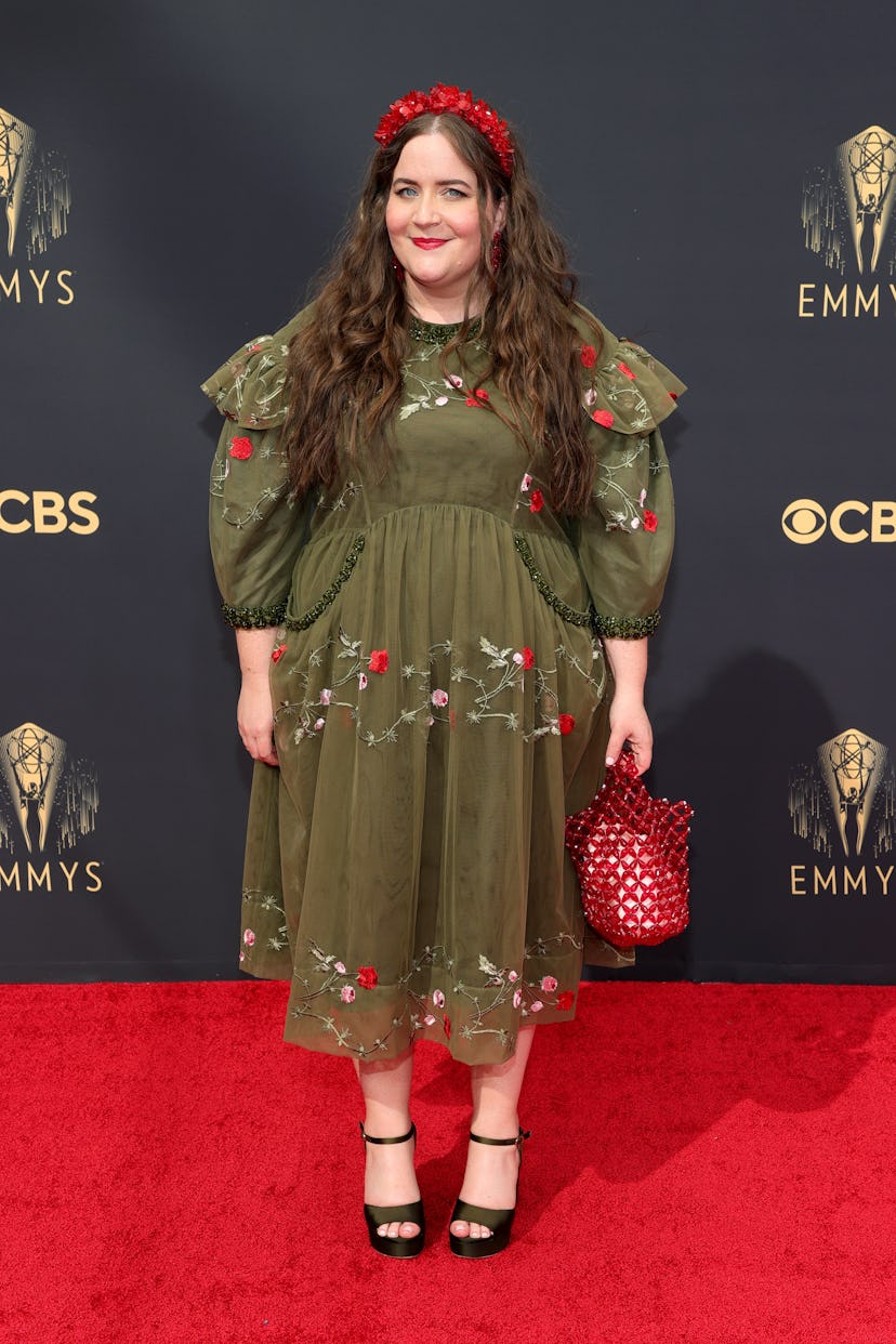 LOS ANGELES, CALIFORNIA - SEPTEMBER 19: Aidy Bryant attends the 73rd Primetime Emmy Awards at L.A. L...