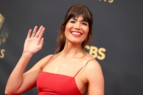 Mandy Moore debuted fresh shaggy bangs at the 2021 Emmys.