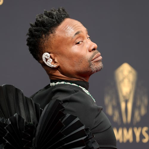 Billy Porter's Emmys 2021 look was just as bold and memorable as you'd expect. See his all-black, wi...