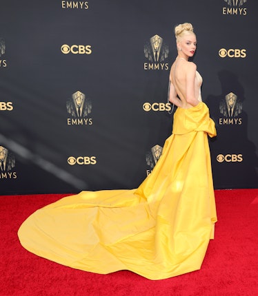 LOS ANGELES, CALIFORNIA - SEPTEMBER 19: Anya Taylor-Joy attends the 73rd Primetime Emmy Awards at L....