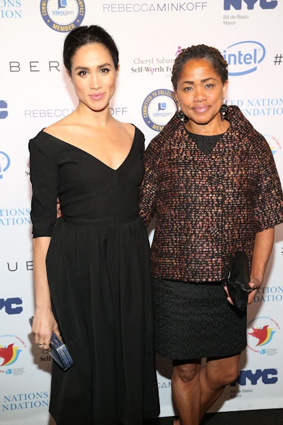 NEW YORK, NY - MARCH 10: Meghan Markle and Doria Ragland attend UN Women's 20th Anniversary of the F...