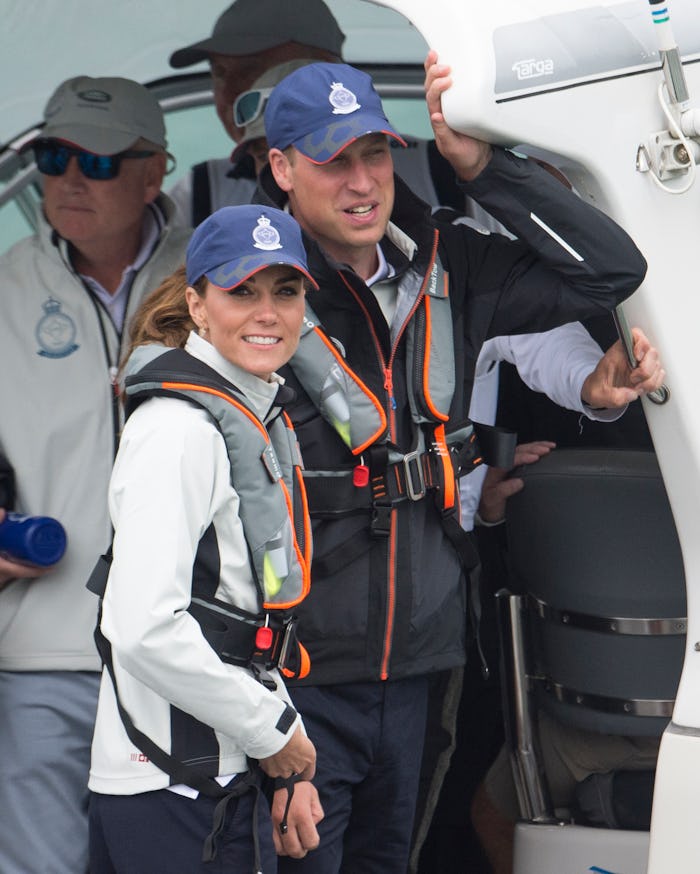 Prince William and Kate Middleton are teaching the kids to sail.