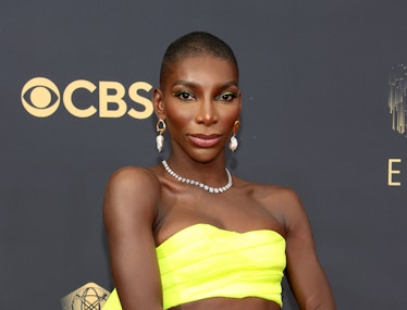 LOS ANGELES, CALIFORNIA - SEPTEMBER 19: Michaela Coel attends the 73rd Primetime Emmy Awards at L.A....