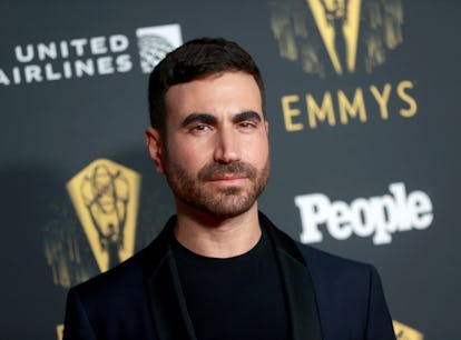 Brett Goldstein attending the 2021 Emmys where he won gave a bleeped out speech.