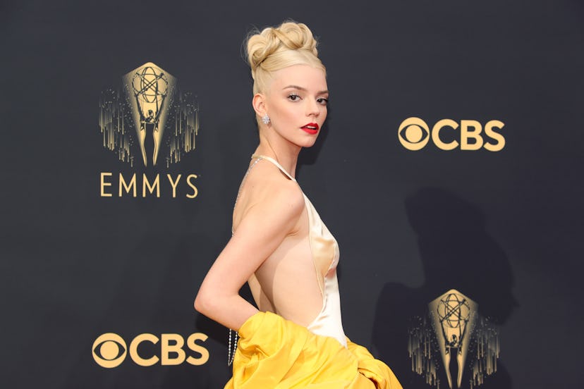 LOS ANGELES, CALIFORNIA - SEPTEMBER 19: Anya Taylor-Joy attends the 73rd Primetime Emmy Awards at L....