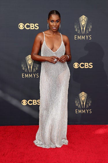 LOS ANGELES, CALIFORNIA - SEPTEMBER 19: Issa Rae attends the 73rd Primetime Emmy Awards at L.A. LIVE...
