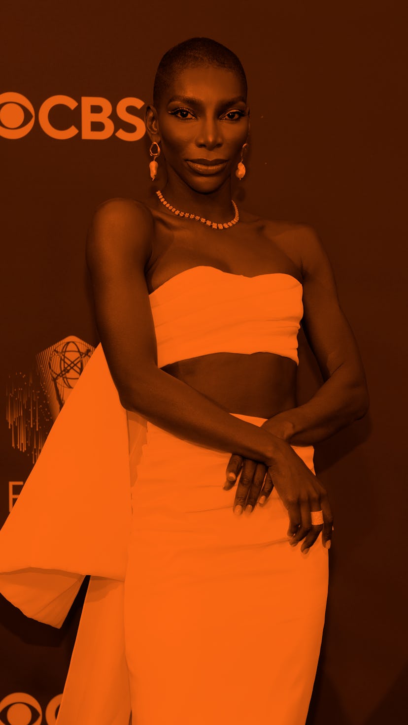 LOS ANGELES, CALIFORNIA - SEPTEMBER 19: Michaela Coel attends the 73rd Primetime Emmy Awards at L.A....