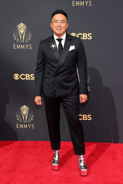 LOS ANGELES, CALIFORNIA - SEPTEMBER 19: Bowen Yang attends the 73rd Primetime Emmy Awards at L.A. LI...