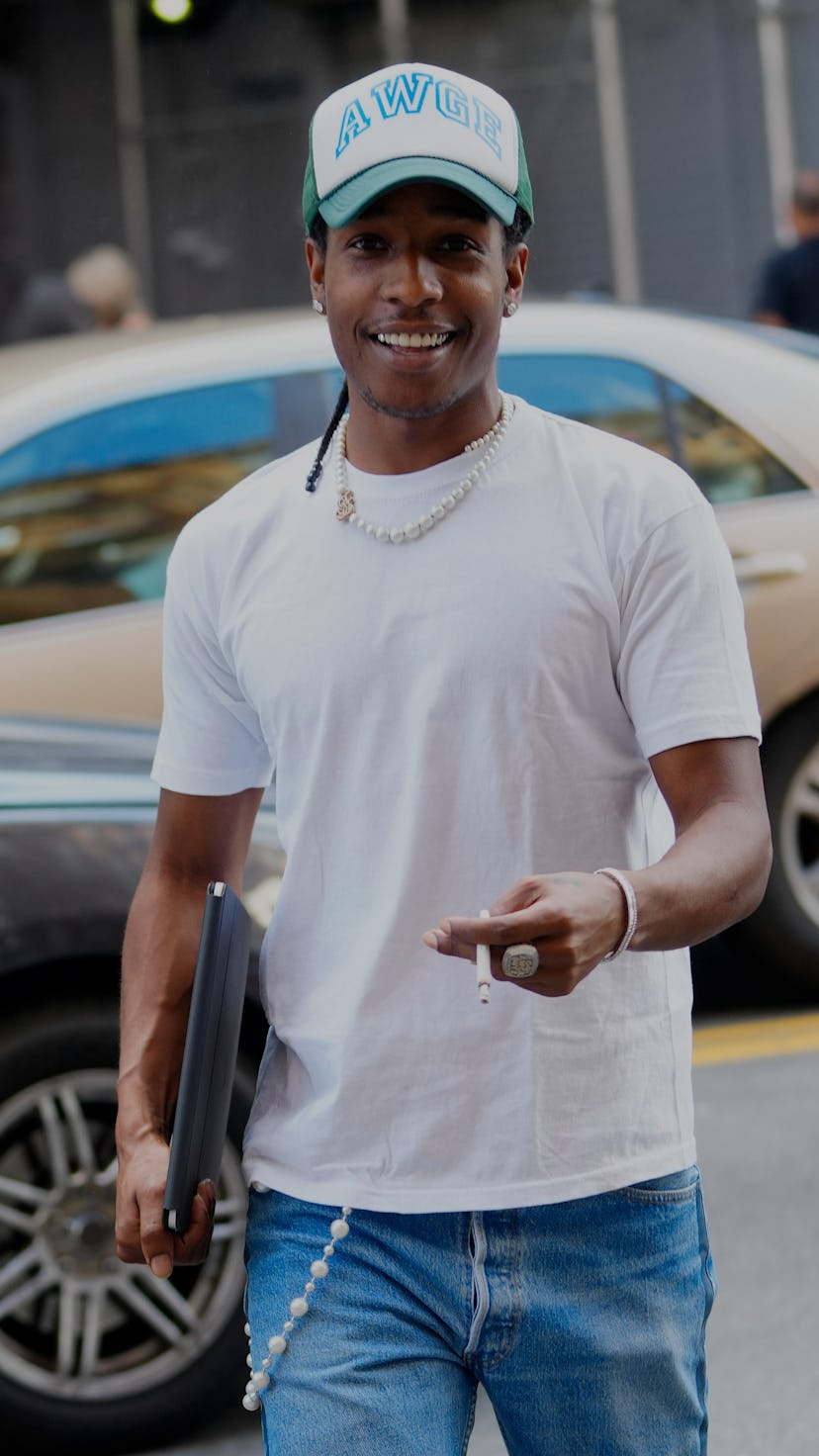 NEW YORK, NEW YORK - JUNE 30: A$AP Rocky is seen on June 30, 2021 in New York City. (Photo by Gotham...