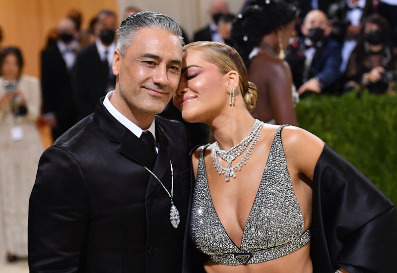 English singer-songwriter Rita Ora and New Zealand director/actor Taika Waititi arrive for the 2021 ...