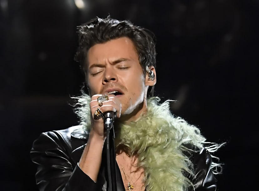 LOS ANGELES, CALIFORNIA: In this image released on March 14, Harry Styles performs onstage during th...