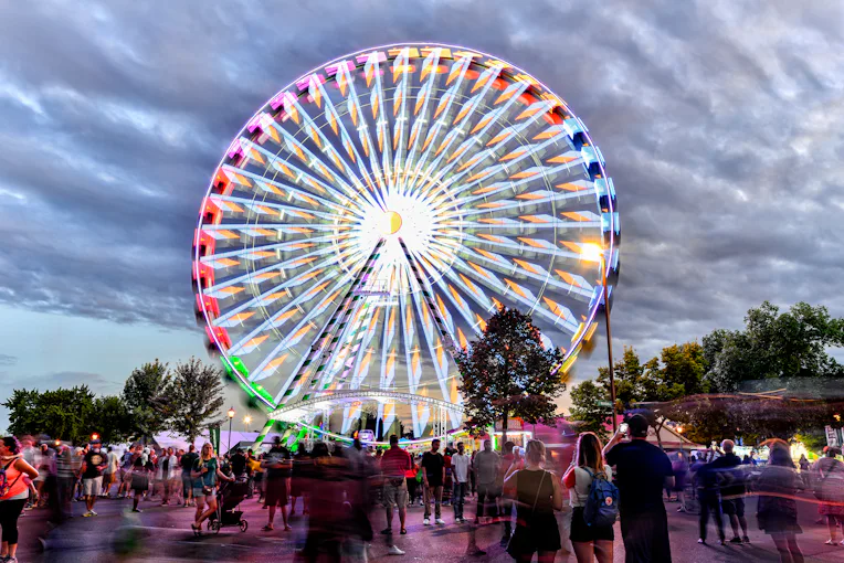 Falcon Heights, MN, USA. 09/02/2018: The Annual Minnesota State Fair, also known as Great Minnesota ...