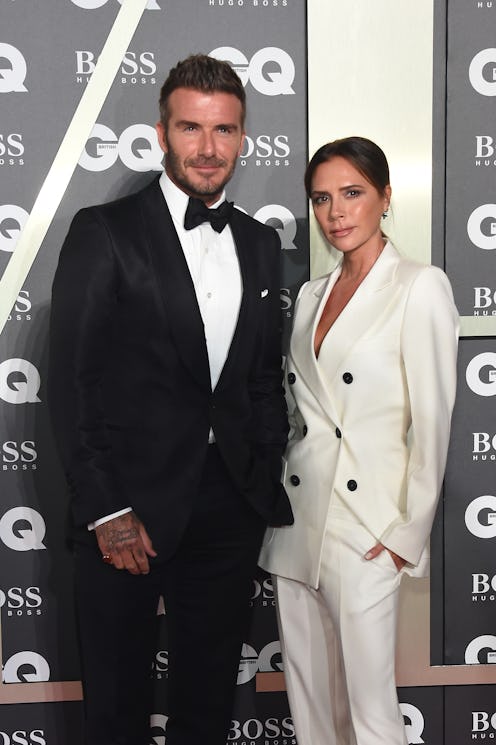 LONDON, ENGLAND - SEPTEMBER 03: David Beckham and Victoria Beckham attend GQ Men Of The Year Awards ...