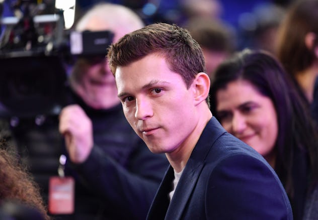 LONDON, ENGLAND - FEBRUARY 23: Tom Holland attends the UK Premiere Of Disney And Pixar's "Onward" at...