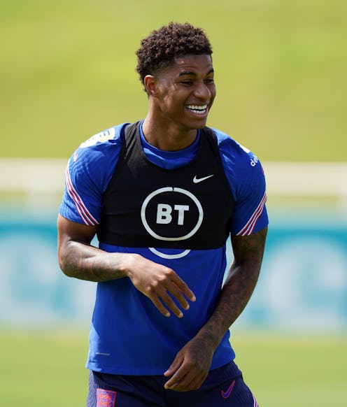 England's Marcus Rashford during a training session at St George's Park, Burton upon Trent. Picture ...