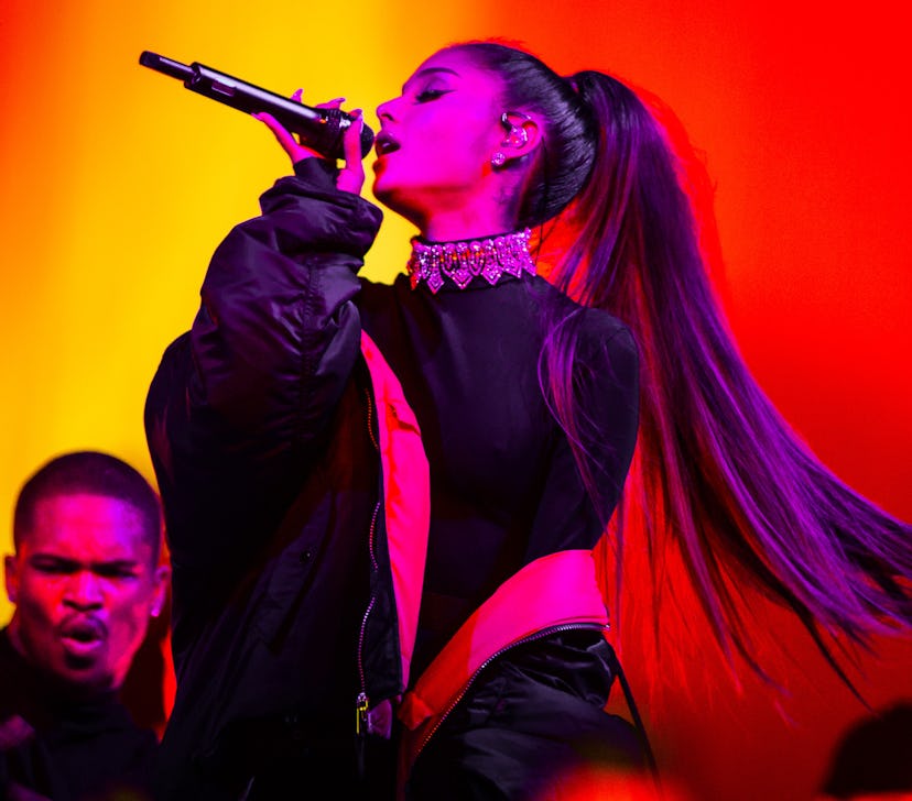 American pop singer Ariana Grande performs at Ziggo Dome as part of her Dangerous Woman Tour, Amster...