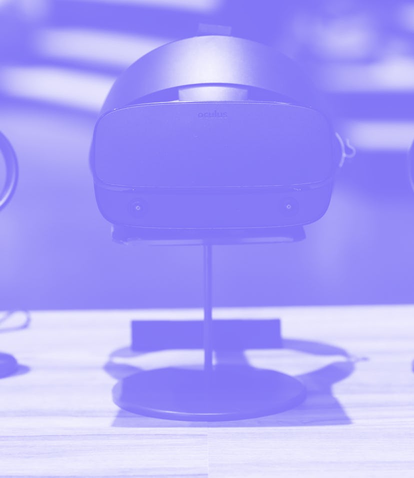 SAN JOSE, CALIFORNIA - APRIL 30: The Oculus Rift S virtual reality headset is displayed during the F...