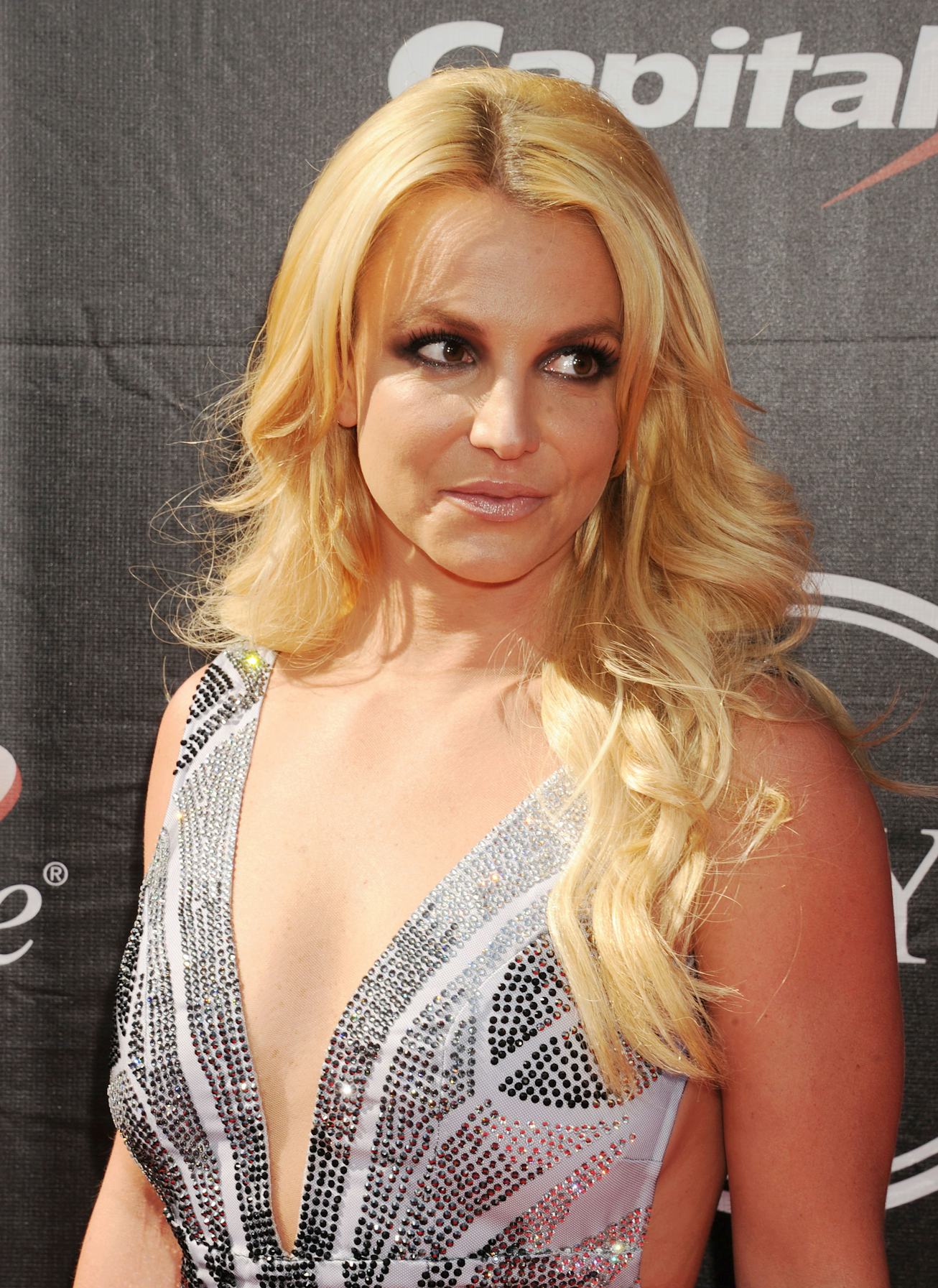 LOS ANGELES, CA - JULY 15: Singer Britney Spears arrives at the The 2015 ESPYS at Microsoft Theater ...